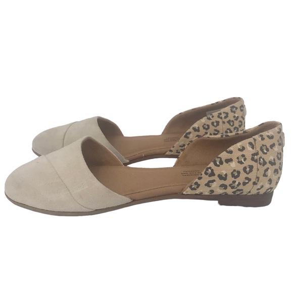 Toms Shoes - TOMS JUTTI D'ORSAY SLIP ON FLATS WMNS SIZE 7  RETAIL $85 MACADAMIA SUEDE SHOES
